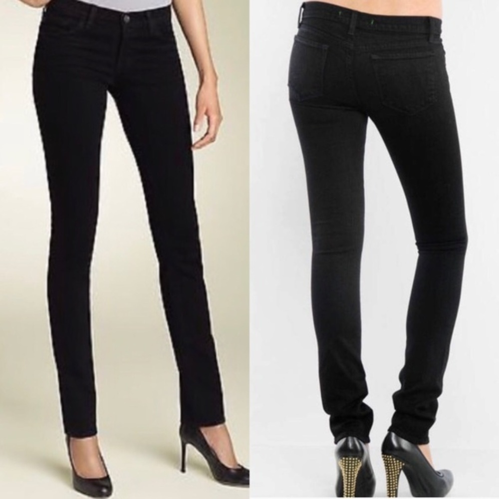 J‎ BRAND Pencil Leg Skinny Black Jett Jeans